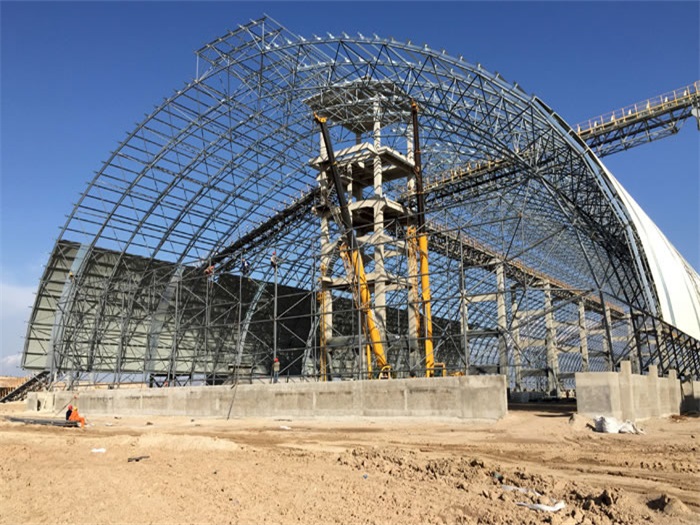 孝感煤机油桶翘工程网架